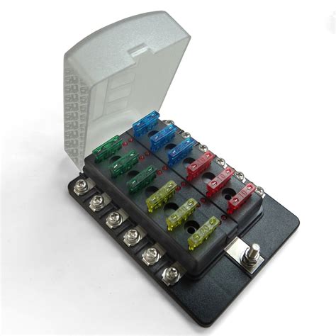 12 volt distribution fuse box|12v auxiliary fuse box.